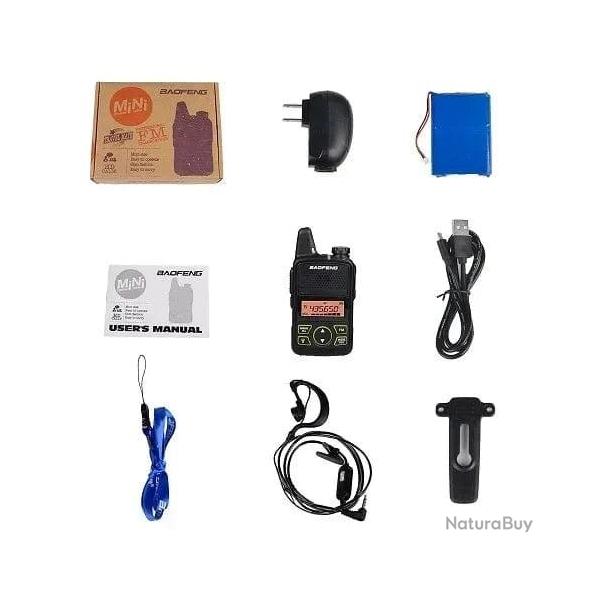 Talkie-walkie BF-T1 UHF BAOFENG bidirectionnelle - Australia Standard / 1PCS with box