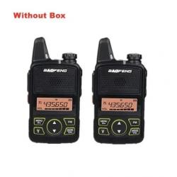 Talkie-walkie BF-T1 UHF BAOFENG bidirectionnelle - UK / 2PCS without box
