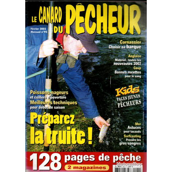 le canard du pecheur 92, prparez la truite, carnassiers , leurres