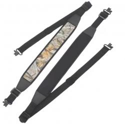 BRETELLE CARABINE NOIRE OU CAMOUFLAGE 90/140 CM