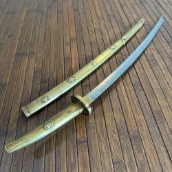 RARE RÉDUCTION DE SABRE JAPONAIS KATANA JAPON ENFANTS SAMOURAÏ ÉPOQUE MEIJI 1868-1912