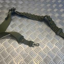 Bandoulière deux points sangle ajustable porte cartouches de 15 munitions bandoulière nylon