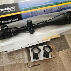LUNETTE DE TIR 6-24X50 + COLLIERS DE MONTAGE