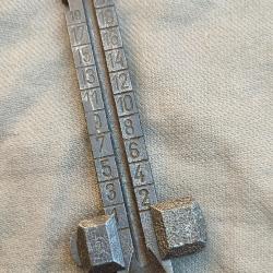 Hausse et curseur de Mauser K98 allemand WW2 98k sans numéro