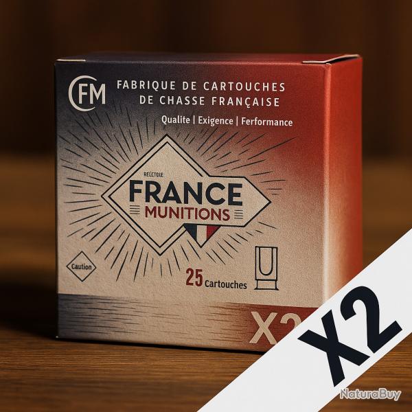 Cartouches Cal.12 France Munition Chasse 32g BJ Plomb 4/6/7/8 - Bote de 50 - PRIX MINI