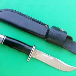 ANCIEN COUTEAU  BUCK  119  U.S.A  AVEC SON  FOURREAU CUIR .