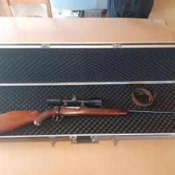 Carabine affût/approche/battue Brno cz kkj 600 calibre 7×64 avec lunette Bernard Optic 1.5 ×12×56
