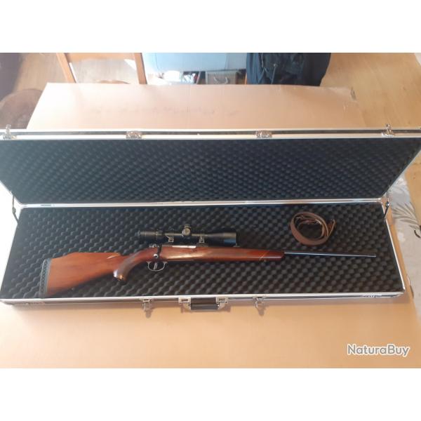 Carabine afft/approche/battue Brno cz kkj 600 calibre 764 avec lunette Bernard Optic 1.5 1256