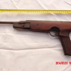 ANCIEN ET TRES IMPOSANT PISTOLET A AIR COMPRIME DES ANNEES 1950