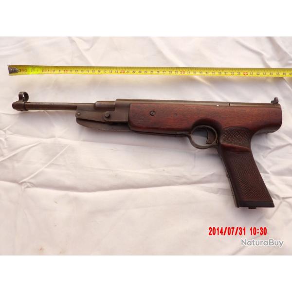 ANCIEN ET TRES IMPOSANT PISTOLET A AIR COMPRIME DES ANNEES 1950