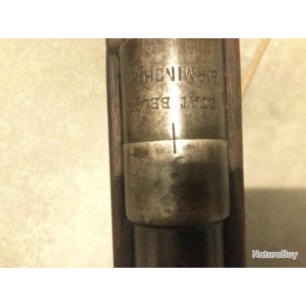 Carabine tat Belge Burmingham 1889 7,65x53 Mauser