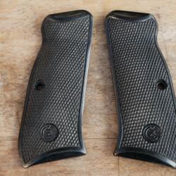 Paire de plaquettes pistolet CZ 75 anciennes