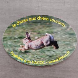 Autocollant chasse lapin