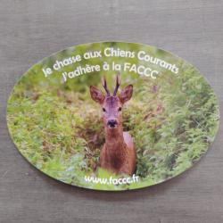 Autocollant chasse le brocard