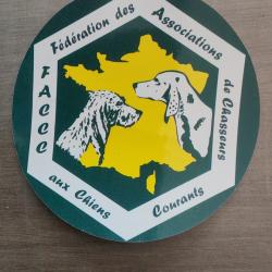 Autocollant chasse FACCC n' 1