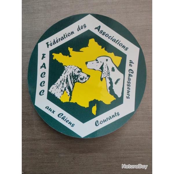 Autocollant chasse FACCC n' 1