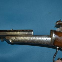 carabine de jardin système Gaubert de luxe gravée cal 9mm rimfire à un coup poudre noire CAt De