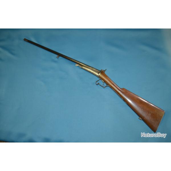 carabine de jardin systme Gaubert de luxe grave cal 9mm rimfire  un coup poudre noire CAt De
