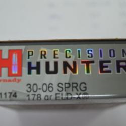 1 BOITE DE 20 BALLES HORNADY CALIBRE 30-06  ELD-X EN 11.5G  NEUVE