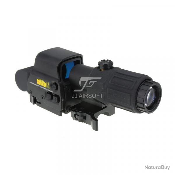 JJ Airsoft Combo G33 et Red Dot Type Eotech XPS 3-2 (BK)