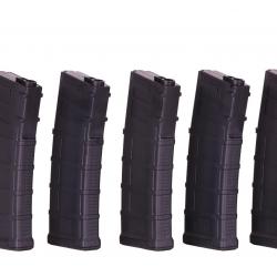D-Day Boite de 5 Chargeurs M4 AEG Gen3 30/130 BBs (Noir)