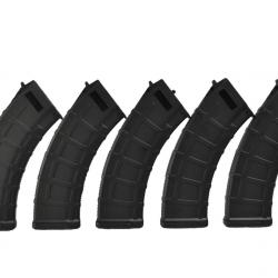 D-Day Boite de 5 Chargeurs AK AEG 7.62 30/140BBs (Noir)