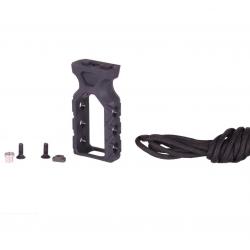 Poignée tactique PTG Paracord pour KeyMod et M-LOK (Noir)