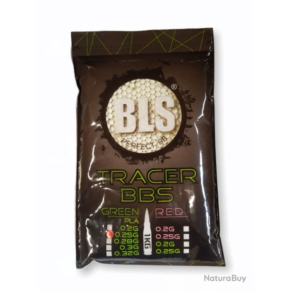 BLS Billes Bio Traantes vertes 0.25g (Sac de 1 kg)