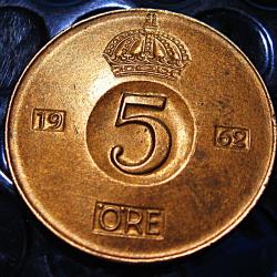 Suede piece de 5 ore bronze 1962 ttb+