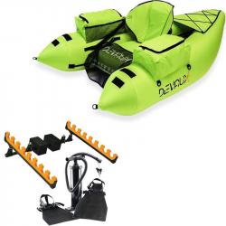 Float tube Devaux CAP-V1000 Chartreuse + Kit