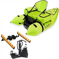 Float tube Devaux CAP-V2000 Chartreuse + Kit