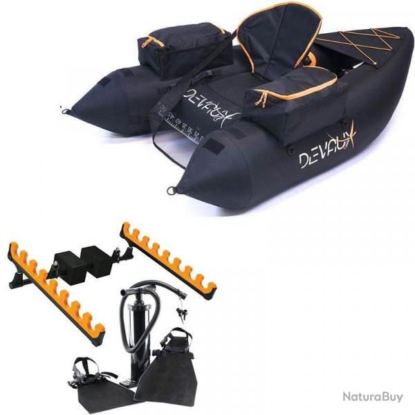 Float tube Devaux CAP-V2000 Noir+ Kit