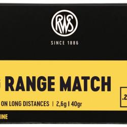Cartouches RWS Long Range Match cal : 22LR X50