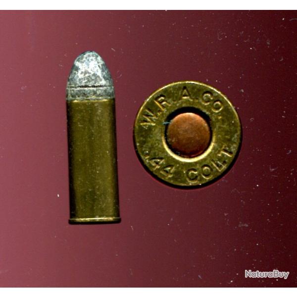 .44 COLT Old Model - ANCIENNE ET RARE CARTOUCHE US  - marquage : WRACo 44 COLT - tui de 28.2 mm