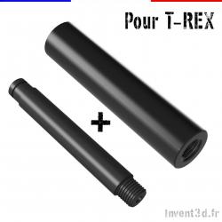 Pack silencieux + adaptateur Invent3D pour Snowpeak T-REX - Mamba Ø40 mm