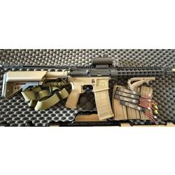 Fusil M4 Kenji Zero Fighter 1 AEG Saigo Defense - Bi-ton Tan