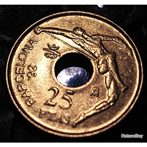 Espagne piece de 25 pesetas (commemo Barcelonne 92) ttb+