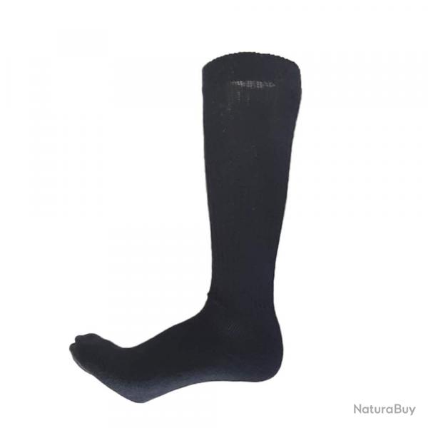 Lot de 3 paires chaussettes hautes noires : tailles 39/42 et 43/46