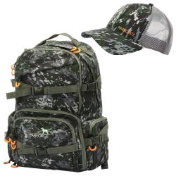 Pack camo casquette et sac à dos