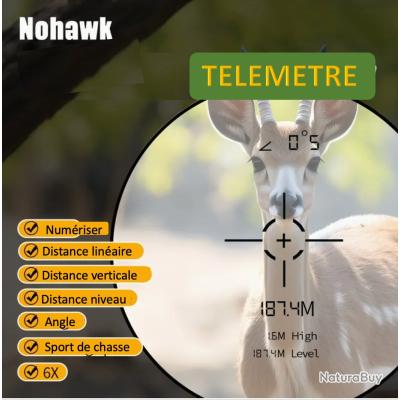 Télémètre De Chasse Numérique Monoculaire - Portée 500m