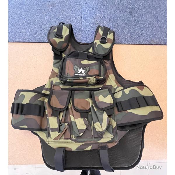 Enchre 1 Lot de 10 gilets paintBall - airsoft numro 4