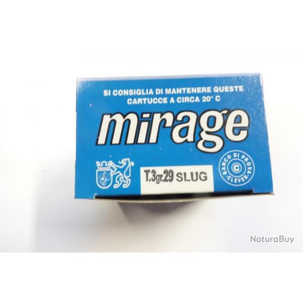 LOT DE 100 Cartouches balles calibre 16X70 CLEVER MIRAGE T3  slug   29GR