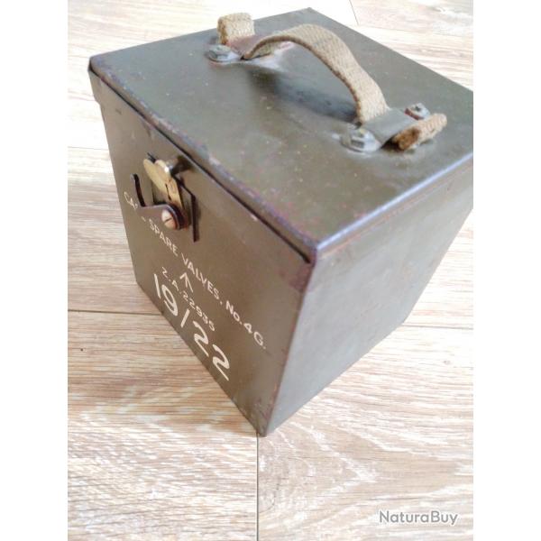 Boite Militaria Case Spare Valves No 4G WW2