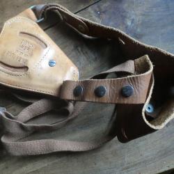 etui porte holster cuir dorsal  cuir " bianchi 9.R chief sp pat.pend  vintage "
