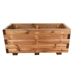Bac à fleurs rectangulaire bois autoclave 80x40xH33cm