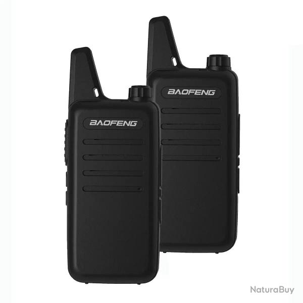 Talkie-walkie Baofeng VT-C2 FRS/PMR 2pcs - Noir / US