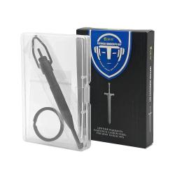 AK-01B Rotating Handcuff Key, High Carbon Steel + Aluminum Alloy, with Key Ring, Police Handcuff Key