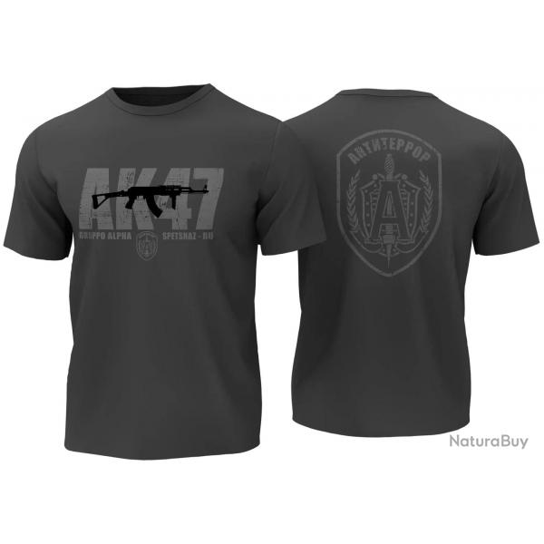 AK47 Assault Rifle Russian Spetsnaz Alpha Special Forces T-Shirt New 100% Cotton O-Neck Summer Short