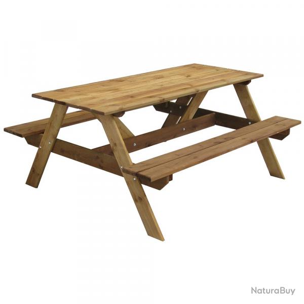 Table pique-nique bois 160 x 132 x 71 cm