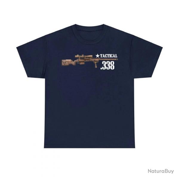 T-shirt Tactical .338 Sniper Chris Kyle - Navy / M